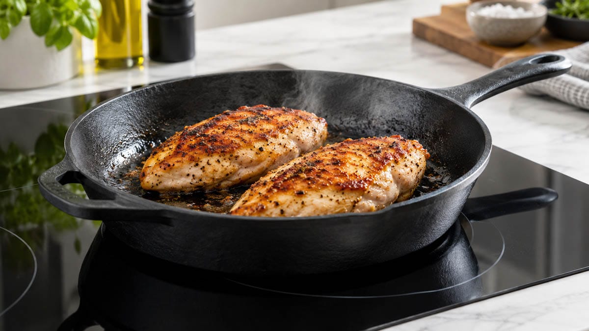 Top 3 Best Cast Iron Skillets for Glass Cooktops (Smooth Base Heat Guide)