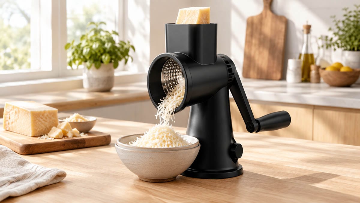 Top 3 Best Manual Rotary Cheese Graters (High-Speed Countertop Guide)