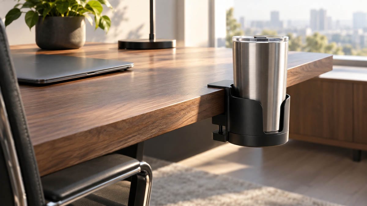 Top 3 Best Clamp-On Desk Cup Holders (Spill Prevention Office Guide)